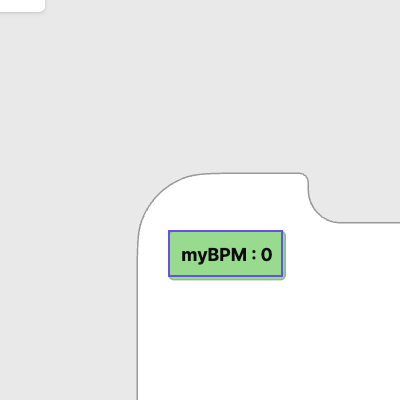 This is the variable in ProtoPie that updates.